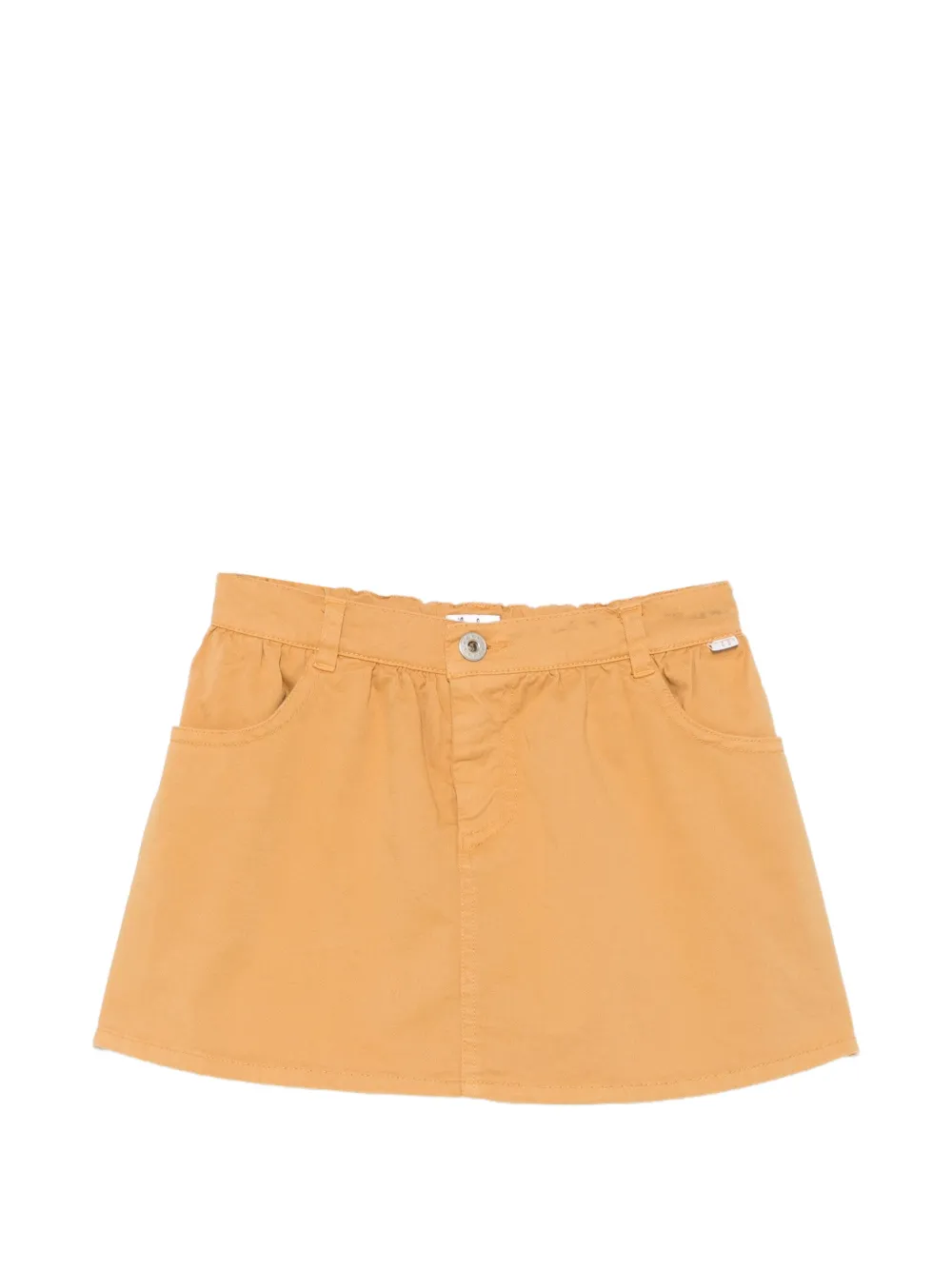Il Gufo cotton mini skirt Beige