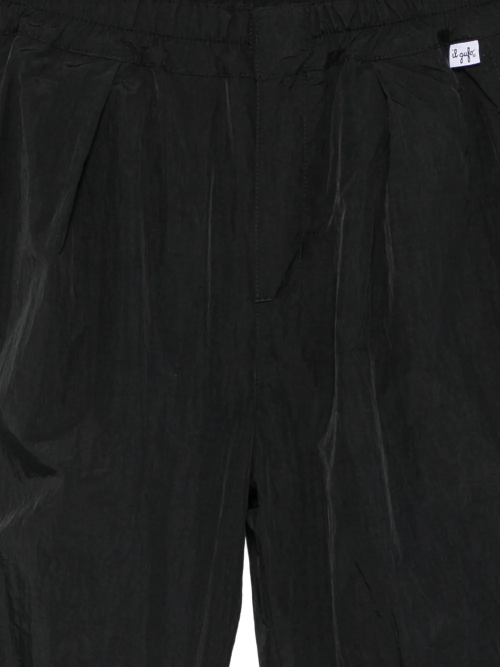 Il Gufo pleated elasticated-waist trousers Zwart