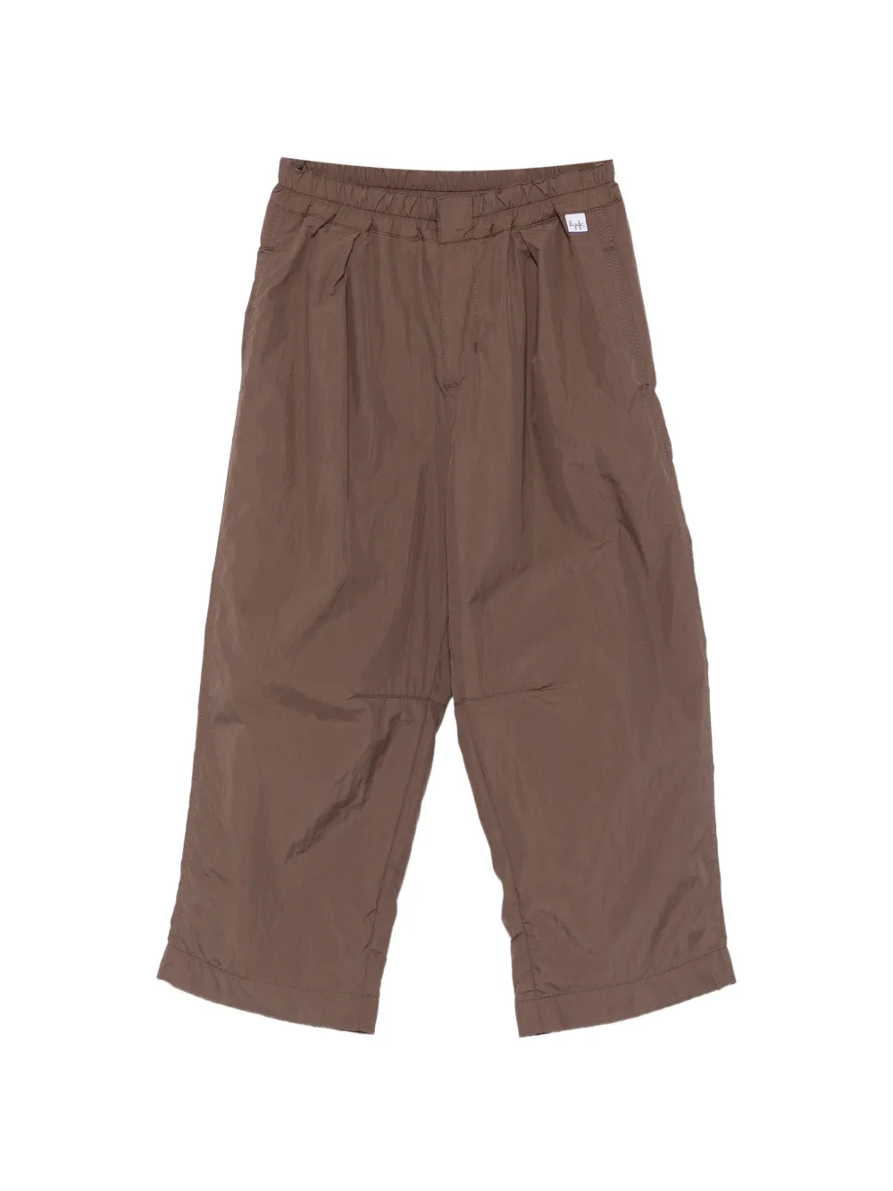 Il Gufo pleated elasticated-waist trousers Bruin