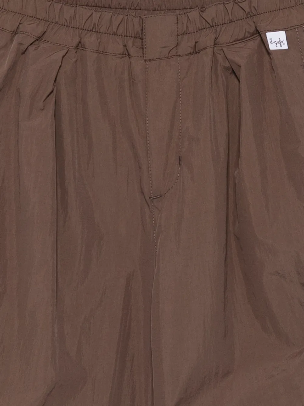 Il Gufo pleated elasticated-waist trousers Bruin