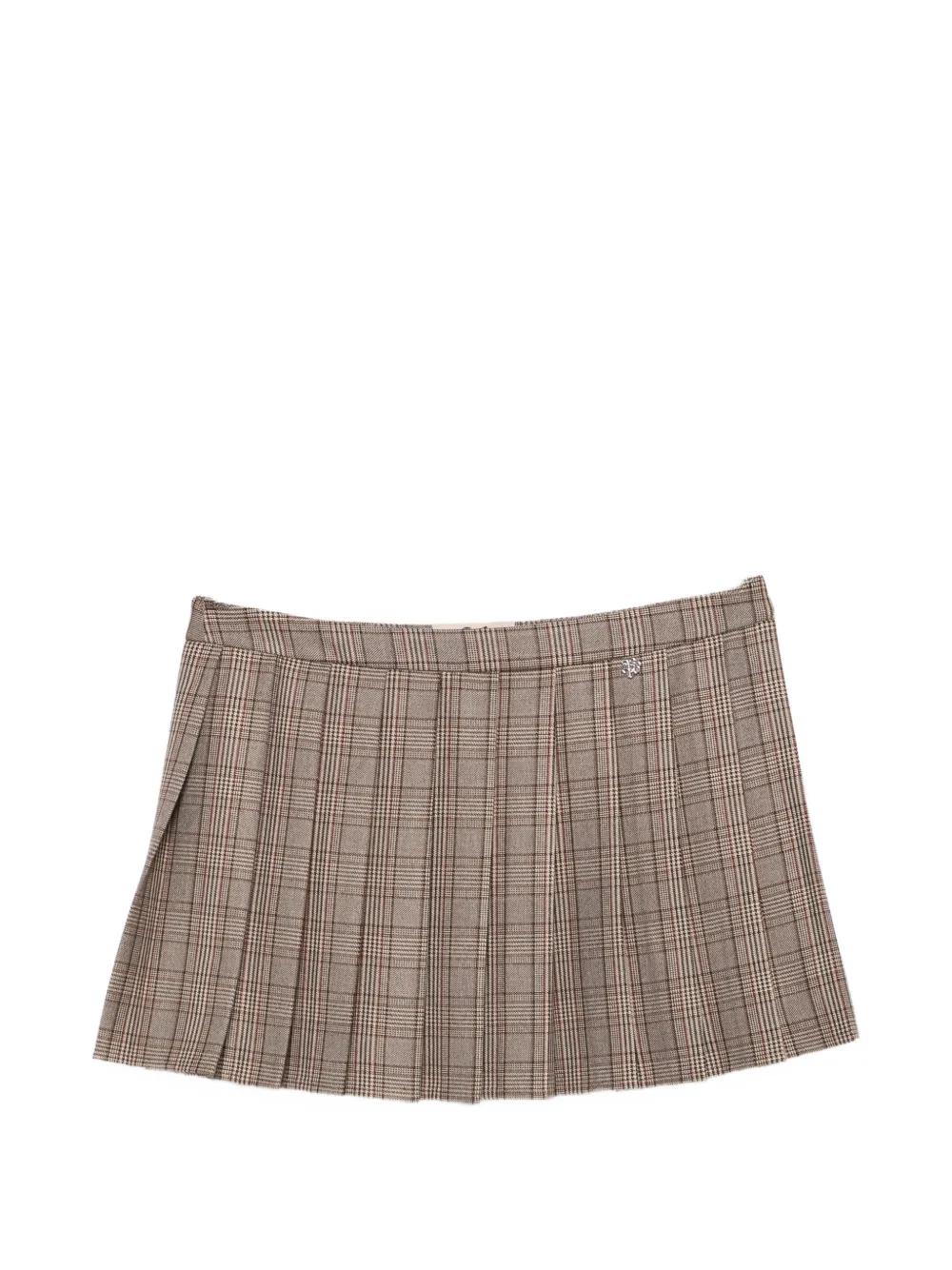 Aniye By Cleo check-pattern pleated mini skirt Bruin