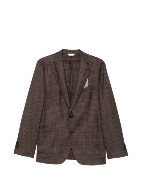 Boglioli check-pattern virgin-wool blazer