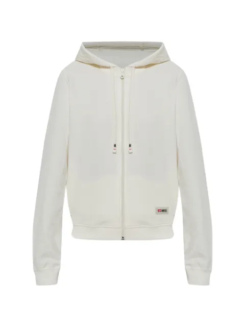 Diesel hoodie in peached cotton blend