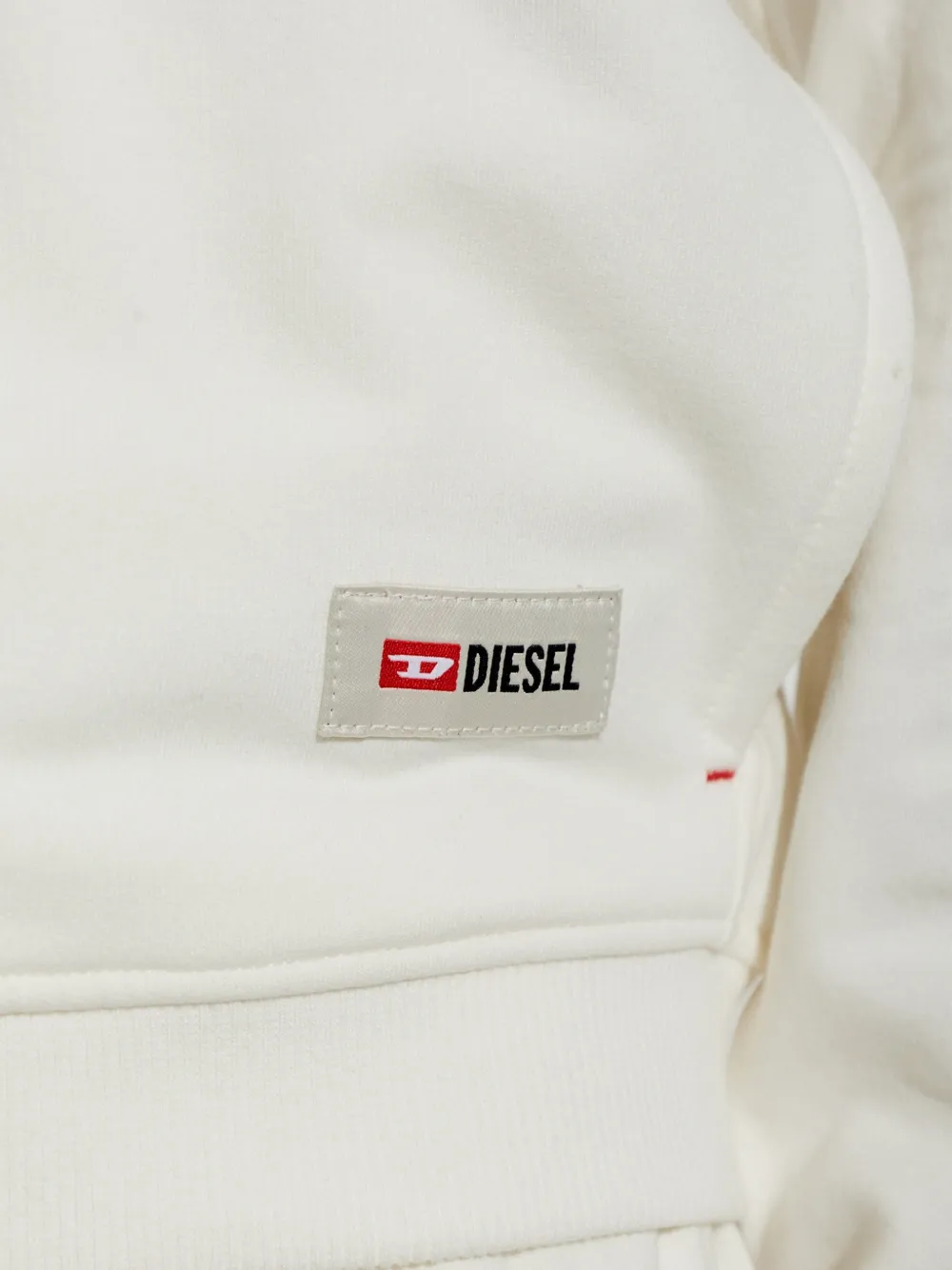 Diesel hoodie in peached cotton blend Beige