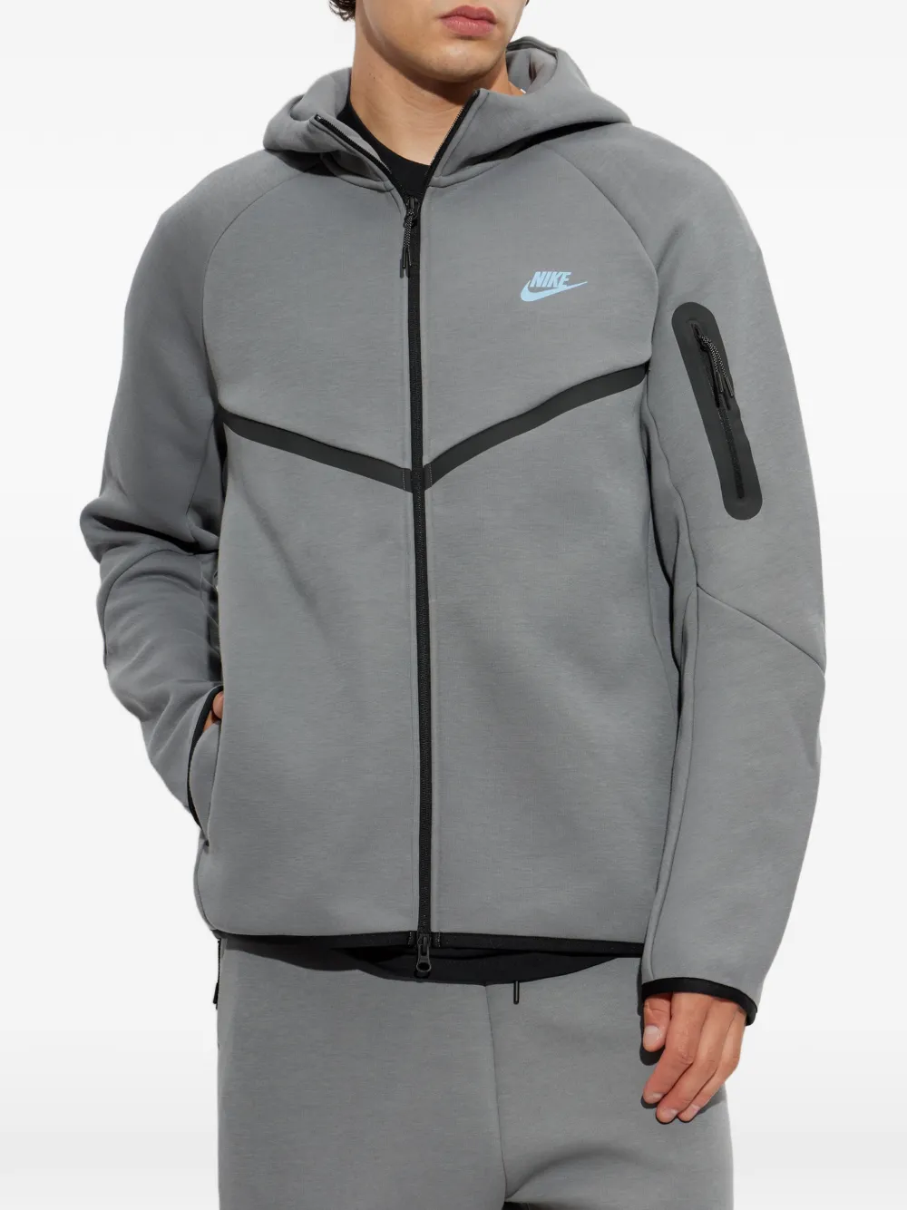 Nike Tech Fleece Windrunner full-zip jacket Grijs