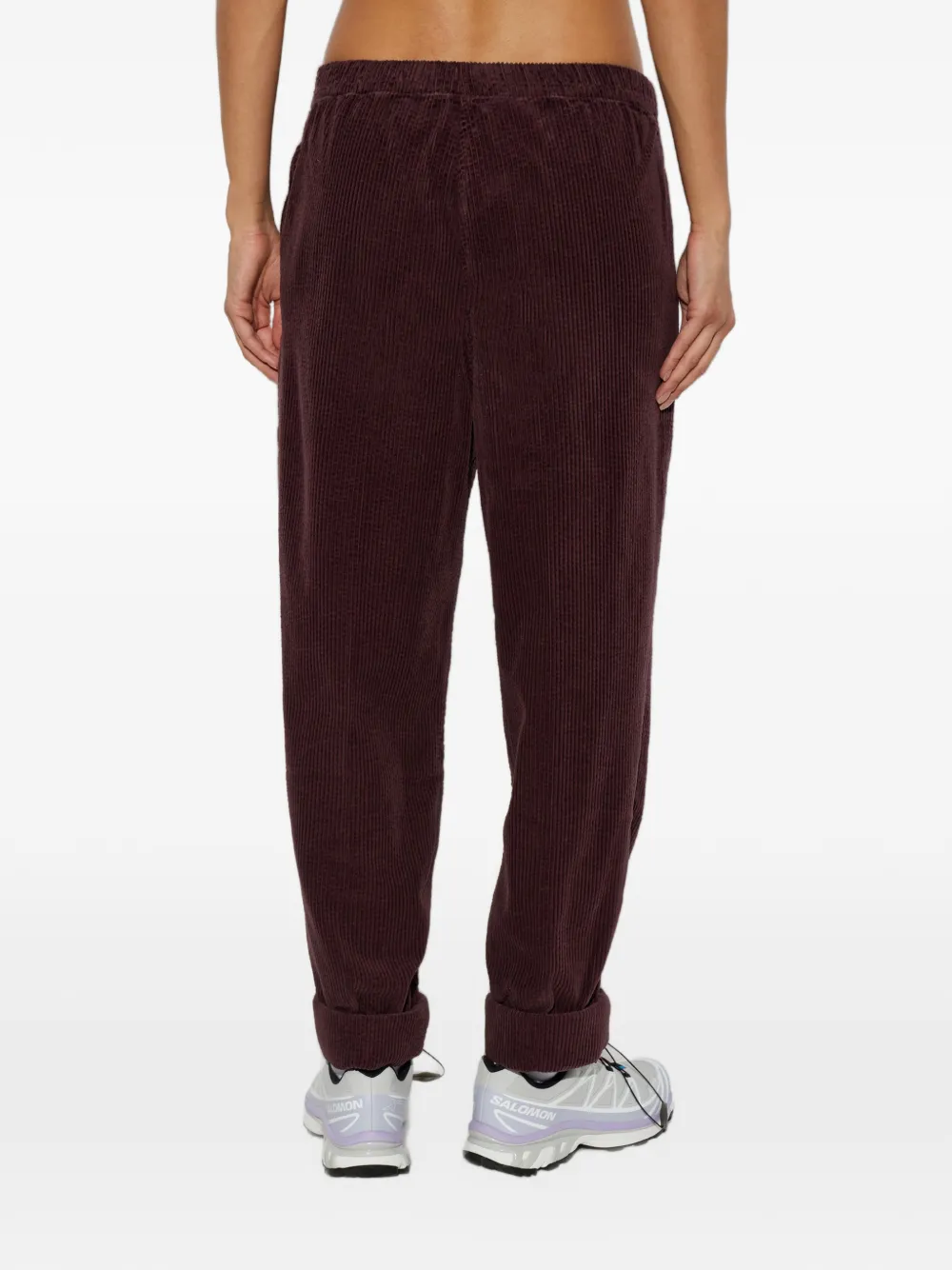 American Vintage Padow ribfluwelen broek Paars
