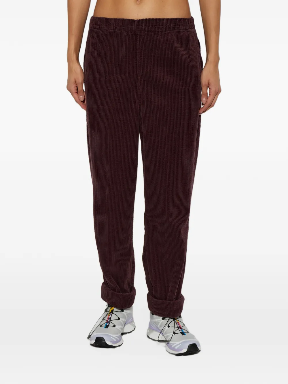 American Vintage Padow ribfluwelen broek Paars