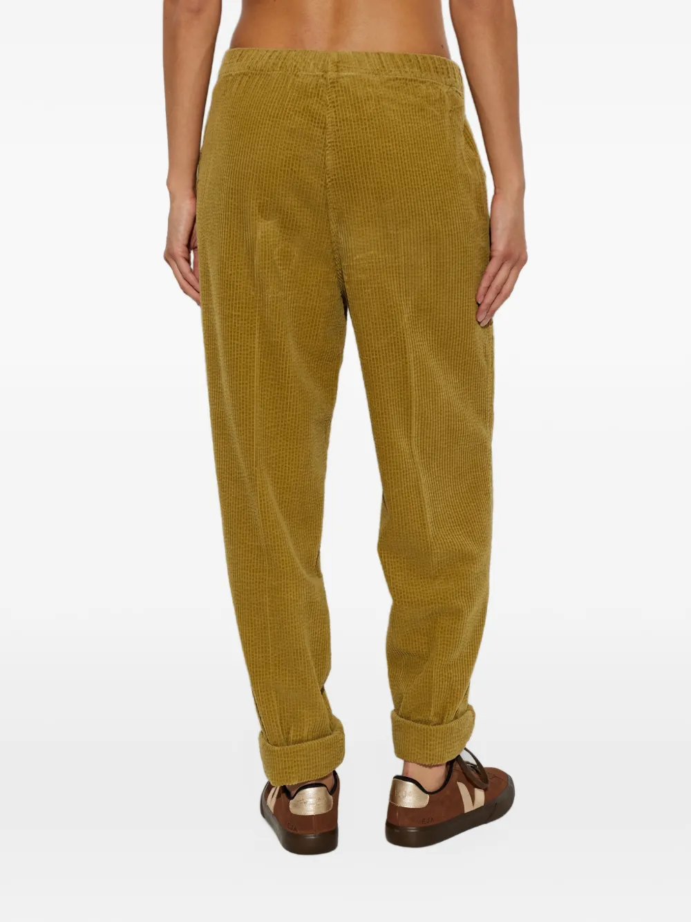 American Vintage Padow ribfluwelen broek Groen