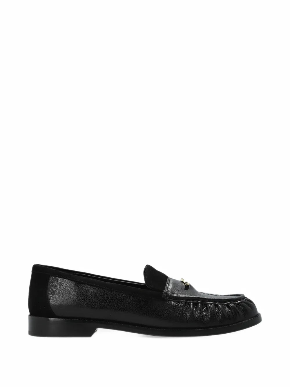 Kate Spade Penni logo-plaque gathered loafers - Nero