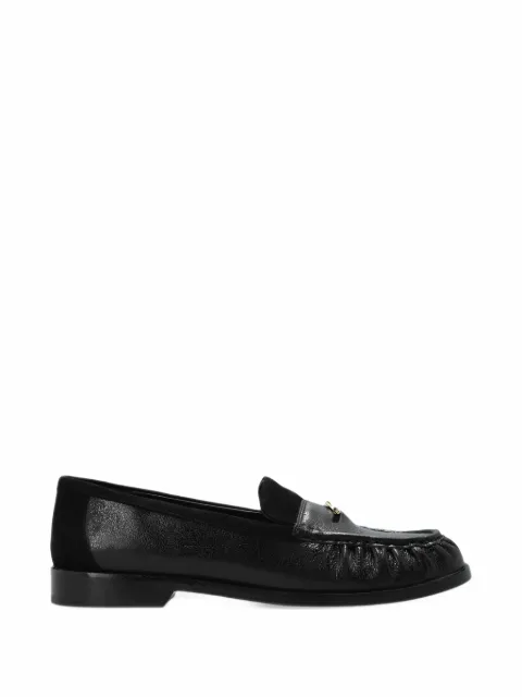 Kate Spade Penni logo-plaque gathered loafers