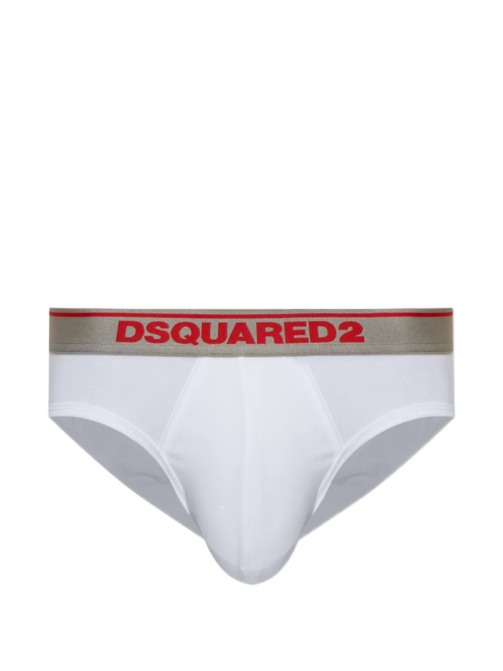 DSQUARED2 Slip con banda logata - Bianco