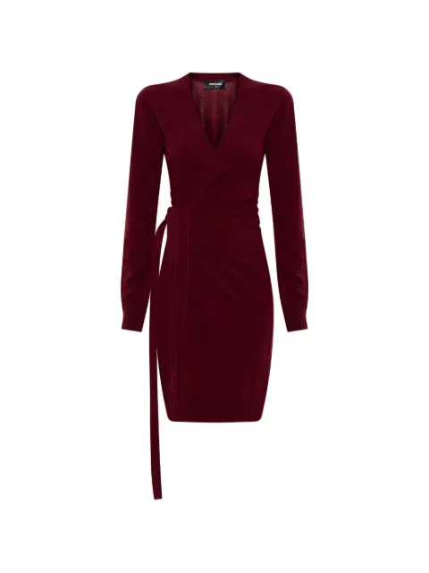 DSQUARED2 waist-tie wrap mini dress