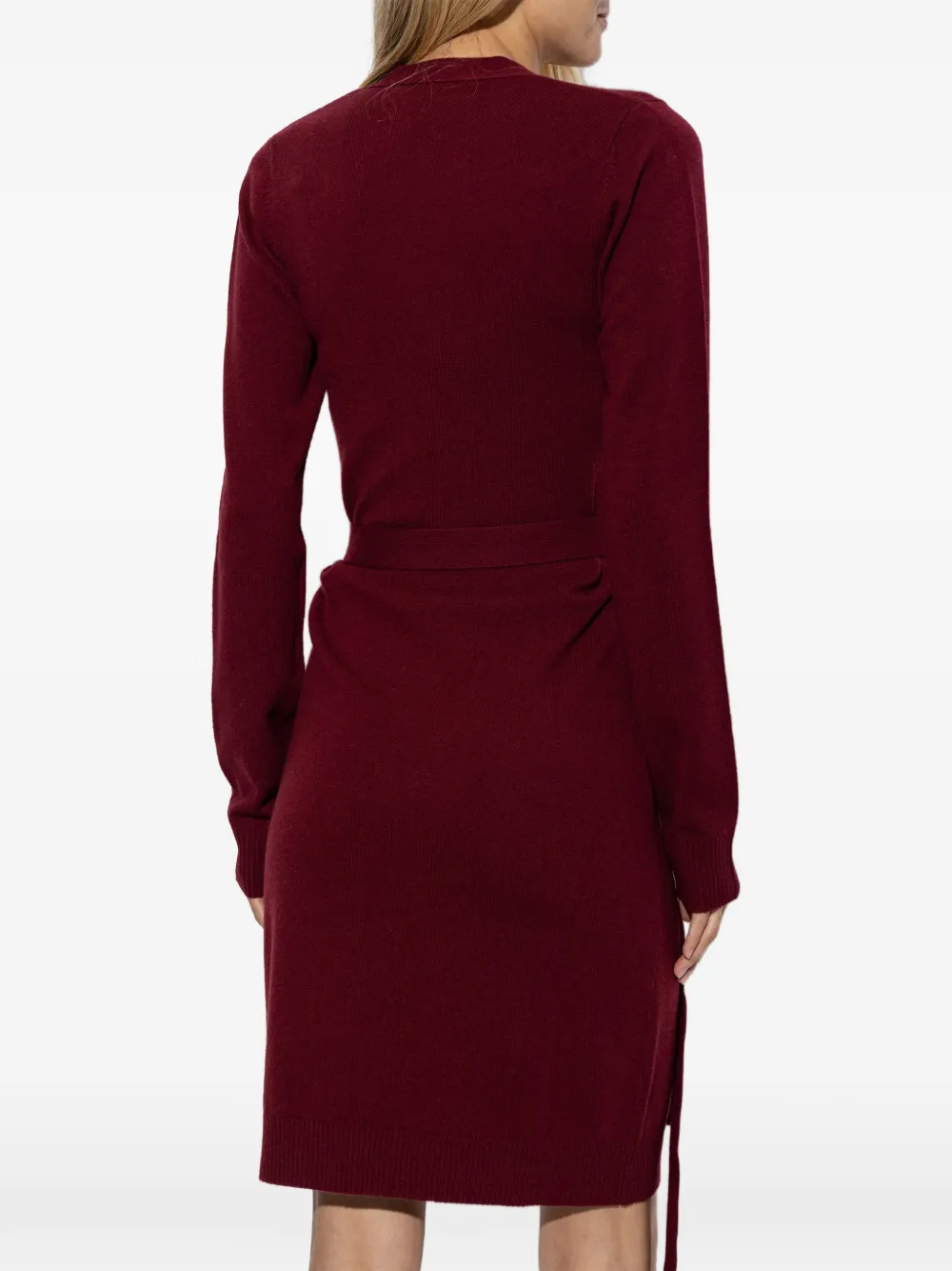 DSQUARED2 waist-tie wrap mini dress Rood