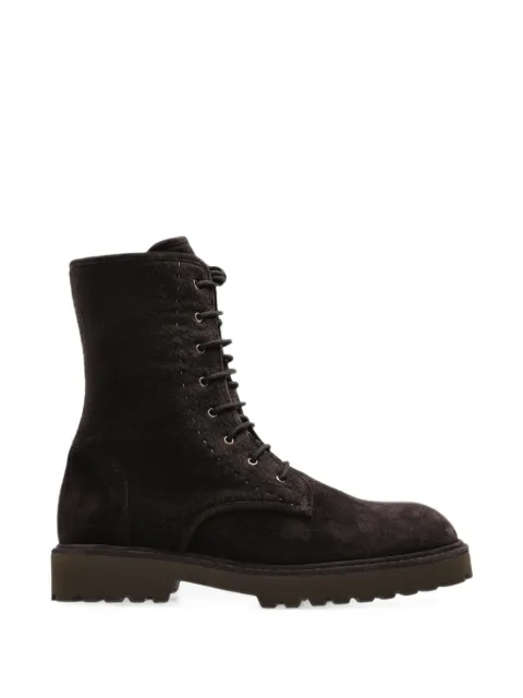 Max Mara lace-up suede ankle boots