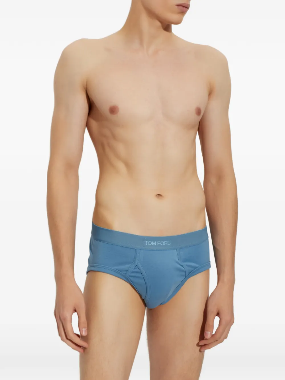 TOM FORD Slip met logoband Blauw