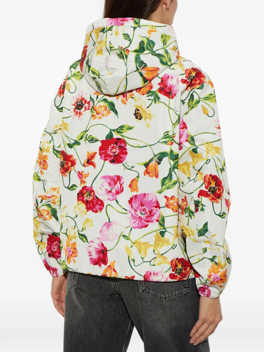 Kenzo Wildflower jack met bloemen-print en capuchon Veelkleurig