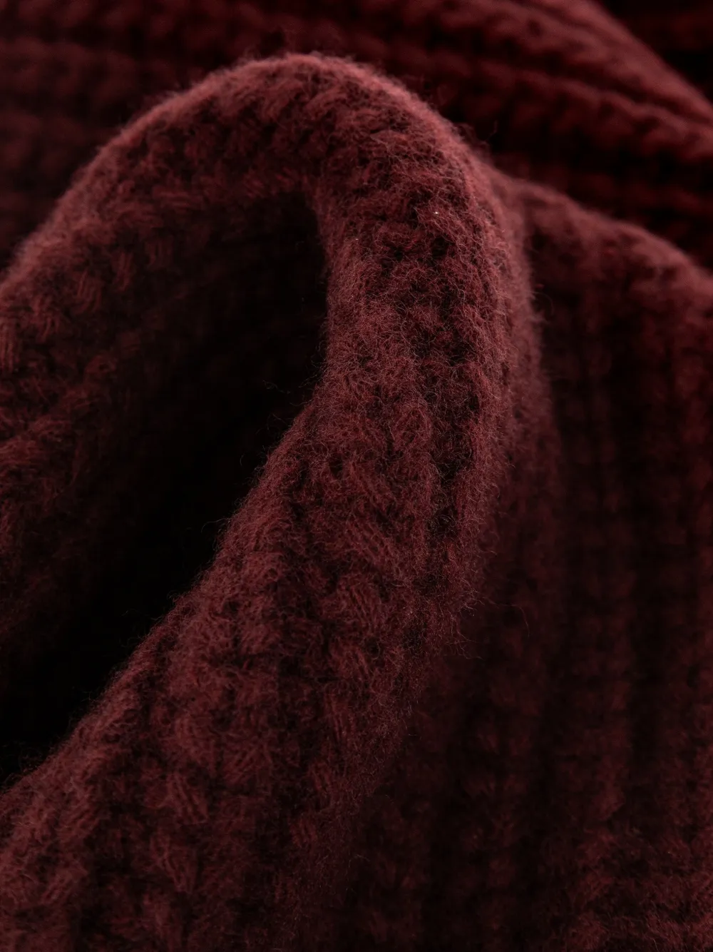 Jimmy Choo ribbed fringed scarf Rood