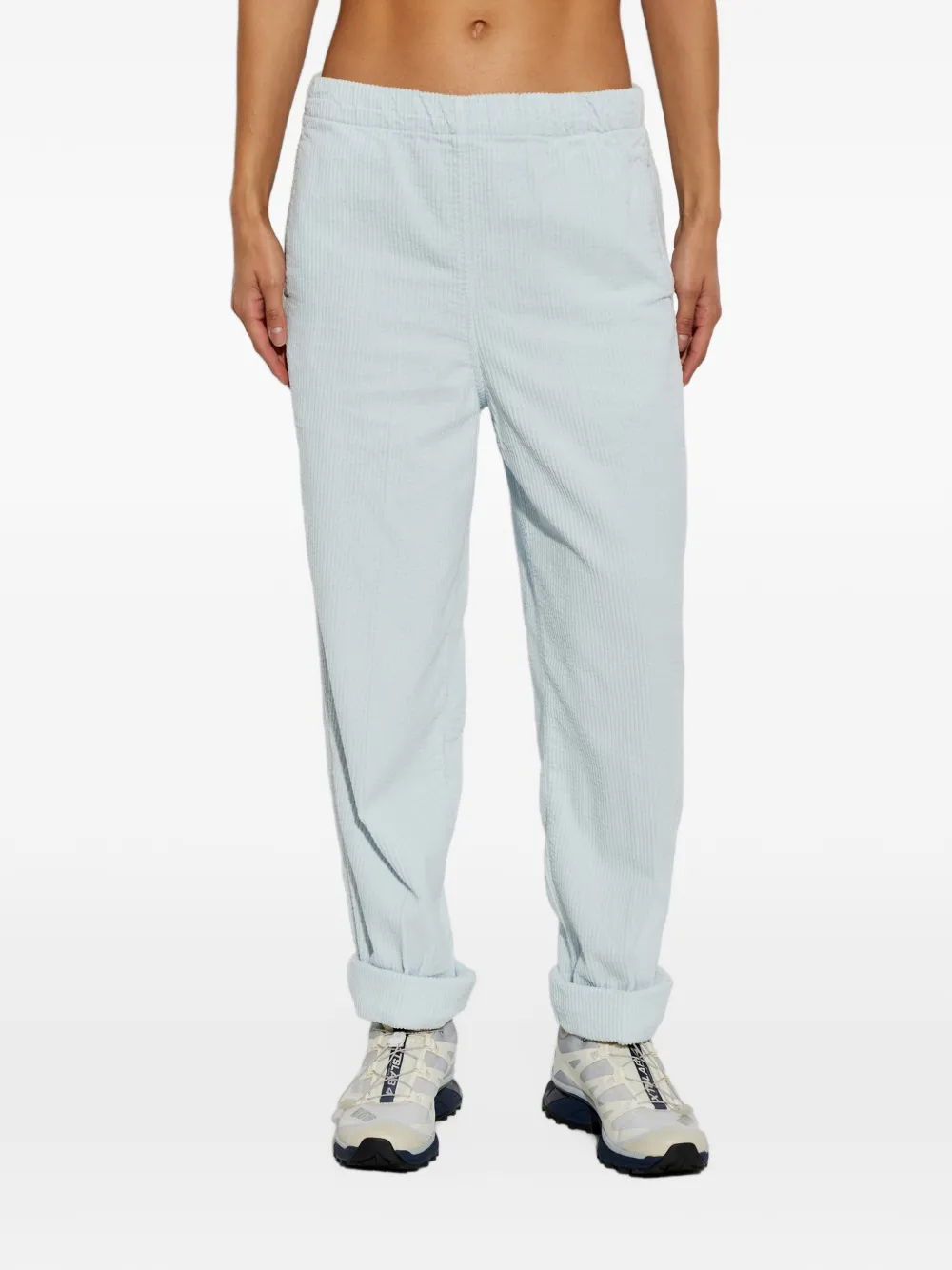 American Vintage Padow ribfluwelen broek Blauw