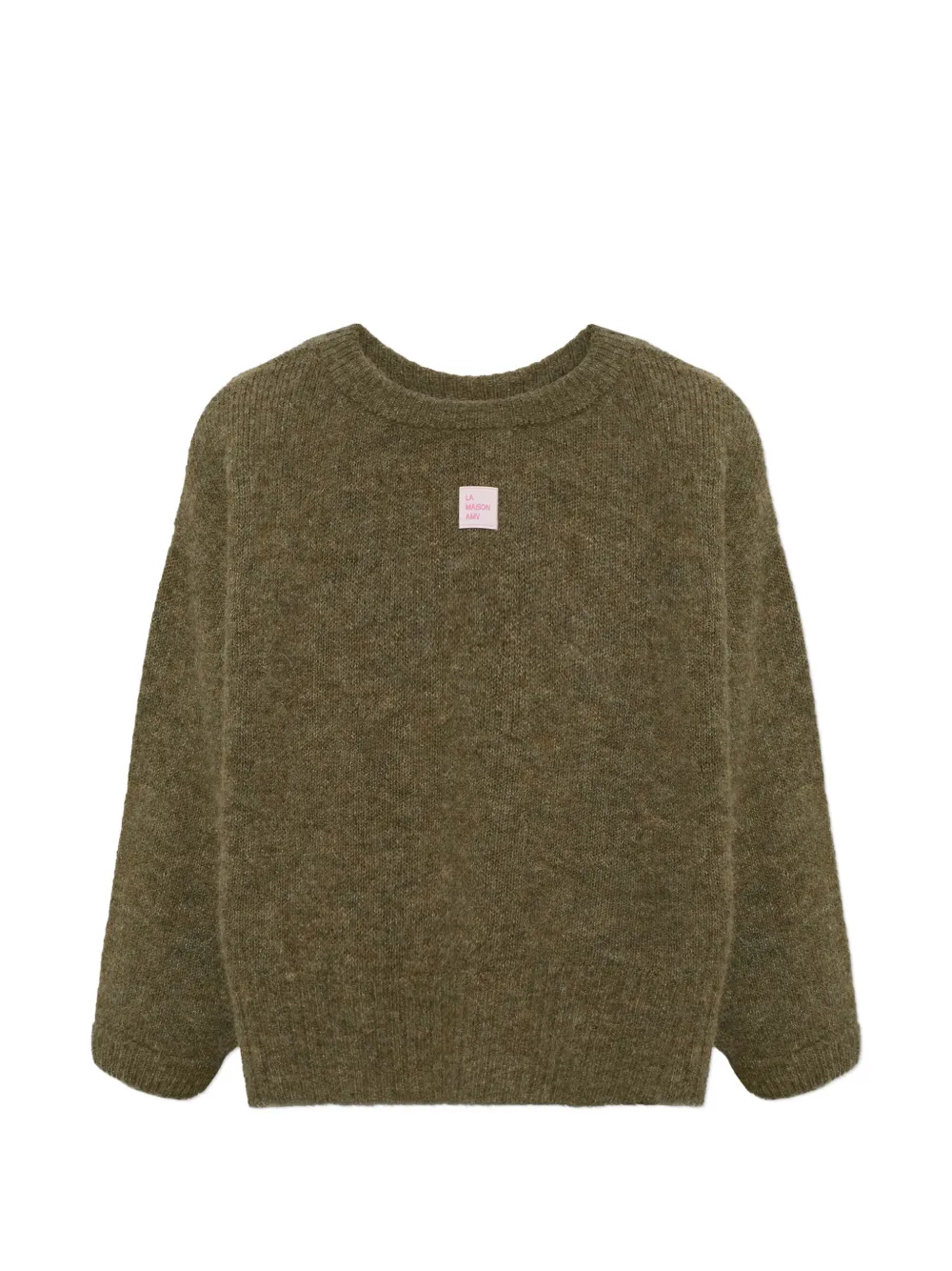 American Vintage East logo-patch sweater - Verde