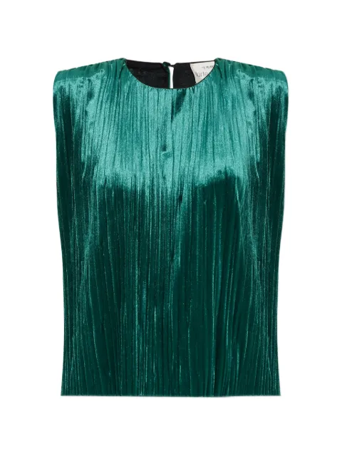 Forte Forte blusa con pliegues sin mangas