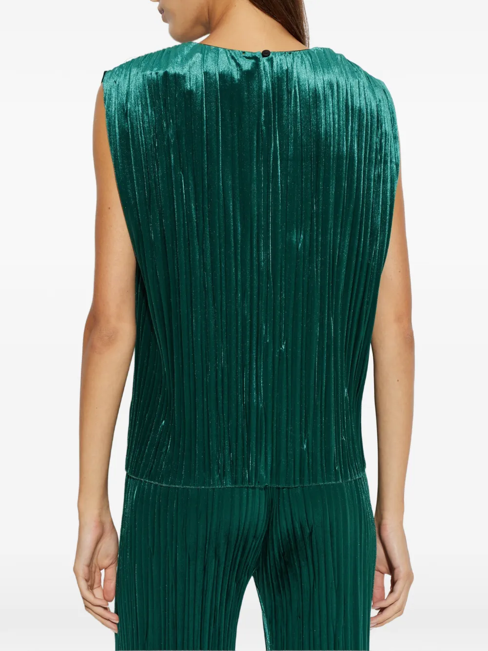 Forte Mouwloze blouse Groen