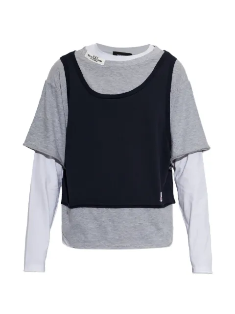 DSQUARED2 layered-design logo-patch T-shirt
