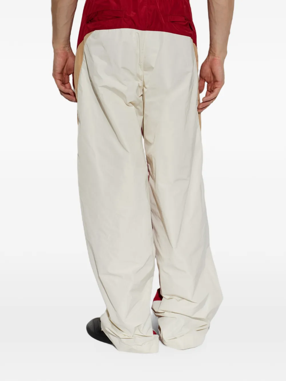 DSQUARED2 colourblock wide-leg trousers Rood