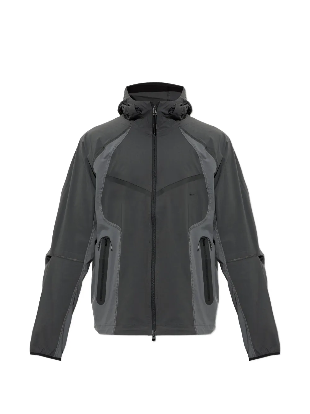 Nike Tech Dri-FIT woven full-zip color-block windrunner jacket Grijs