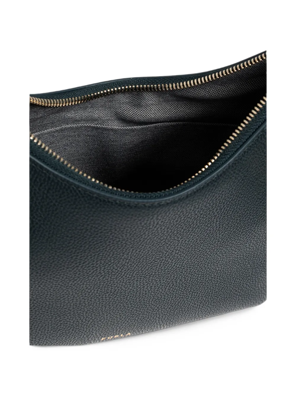 Furla Goccia S leren schoudertas Groen
