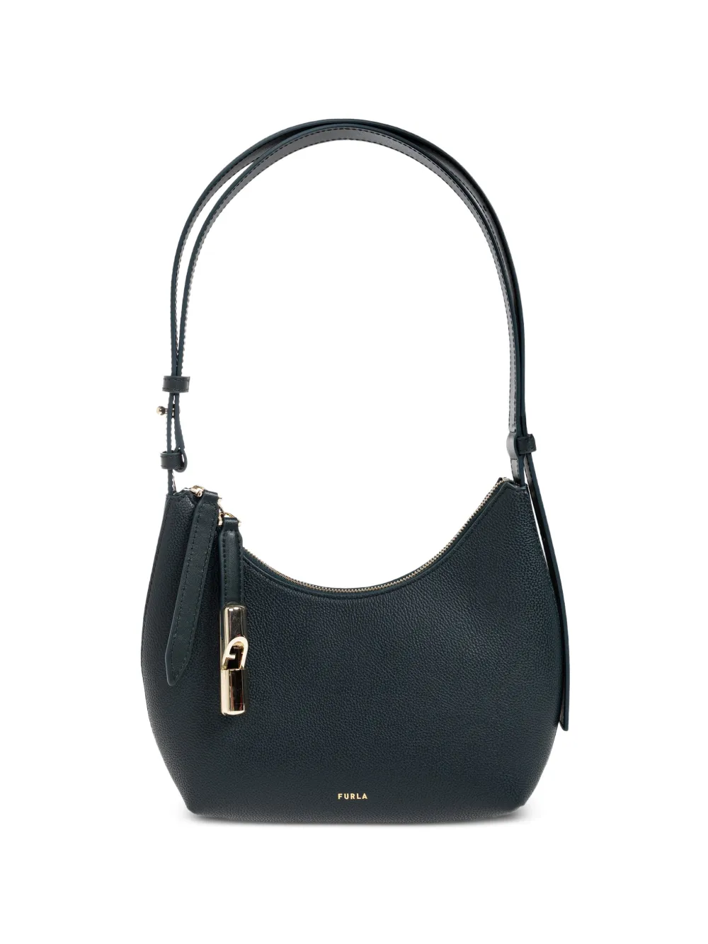 Furla Goccia S leather shoulder bag - Green