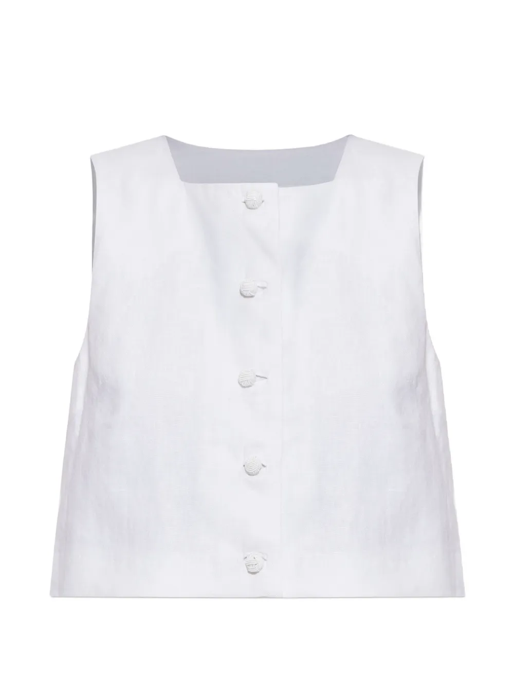 Posse Rio knot-detail top - Bianco