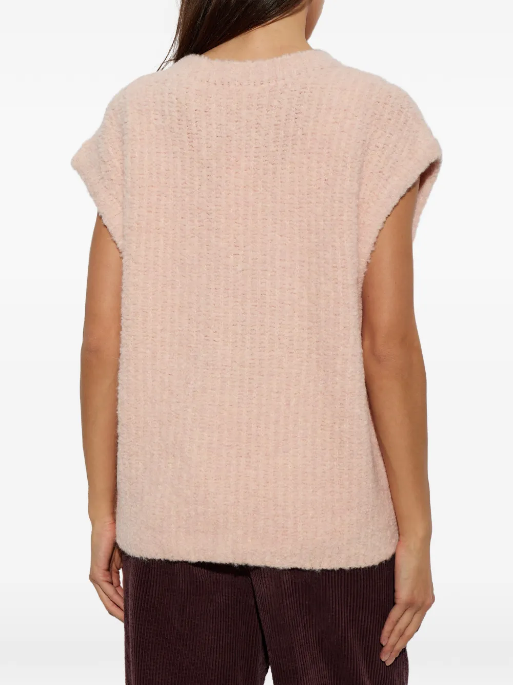 American Vintage Zolly vest met knoopsluiting Roze