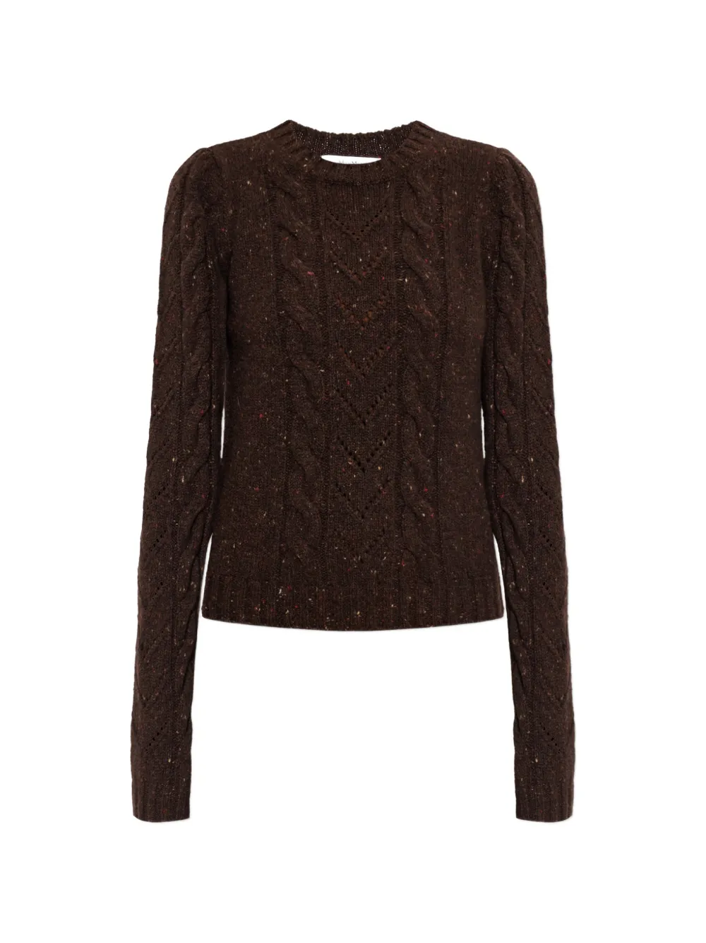 Max Mara Samba cable-knit sweater - Marrone