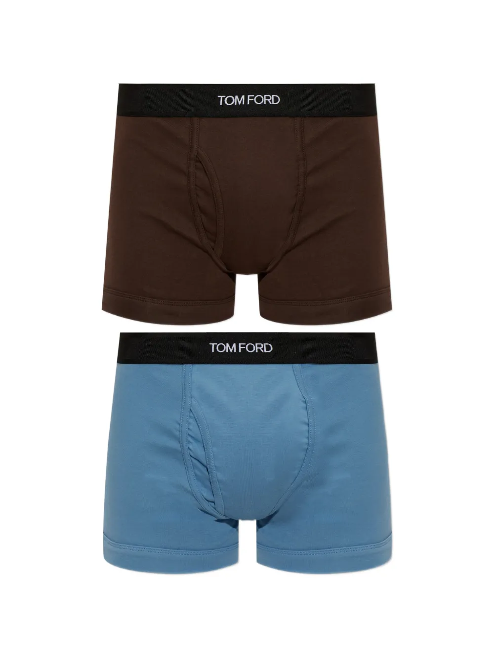 TOM FORD logo-waistband boxers (set of two) - Marrone