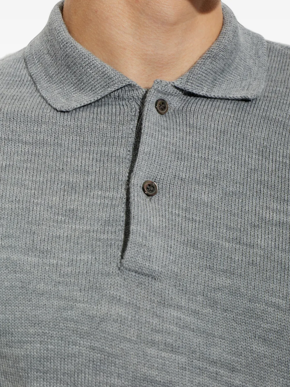 Comme Des Garçons Shirt Asymmetrisch wollen poloshirt Grijs