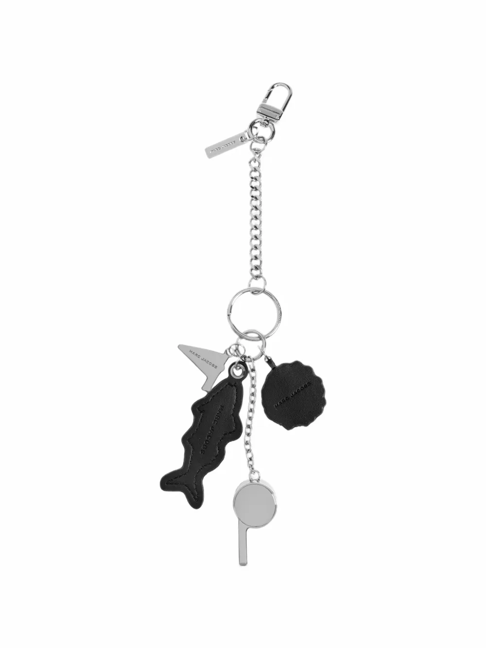 Marc Jacobs camp whistle cluster bag charm Zilver