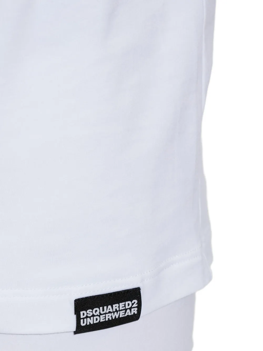 DSQUARED2 logo-patch crew-neck T-shirt Wit