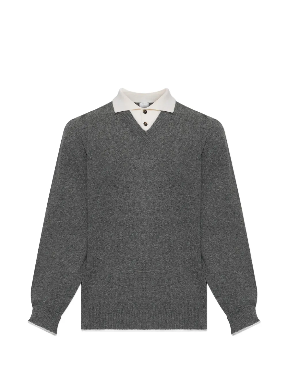Eleventy layered-effect V-neck sweater