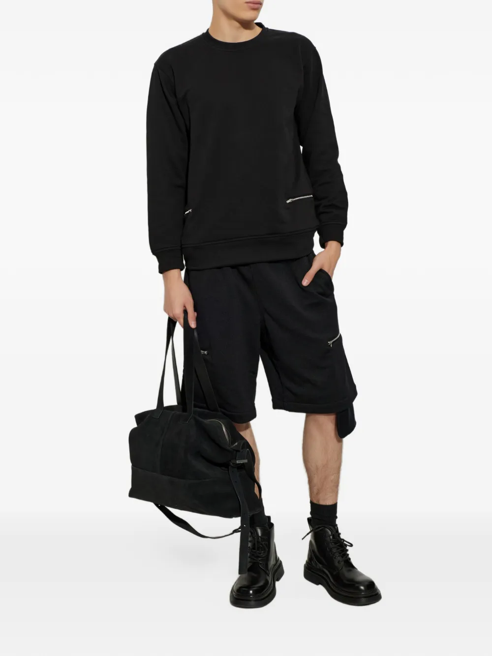 Comme Des Garçons Shirt zip-pocket sweatshirt Zwart