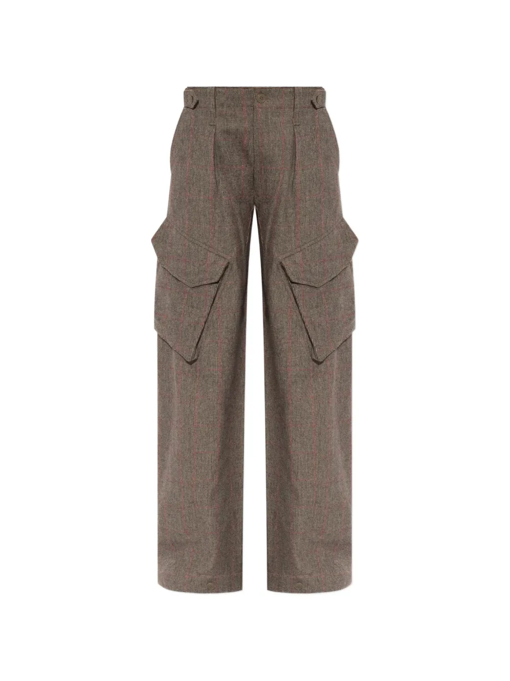 R13 Barrel check-pattern cargo pants - Marron R13 Barrel check-pattern cargo pants - Marron