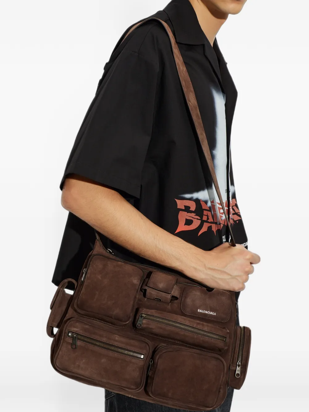 Balenciaga Superbusy messengertas Bruin