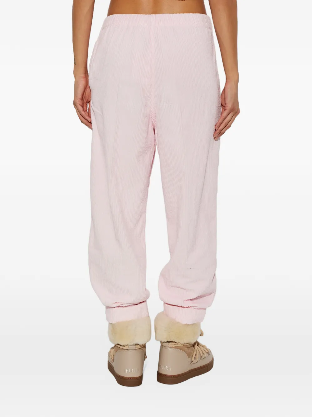 American Vintage Padow ribfluwelen broek Roze