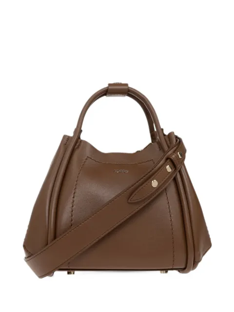 Max Mara extra-small leather Marine bag - brown bronze