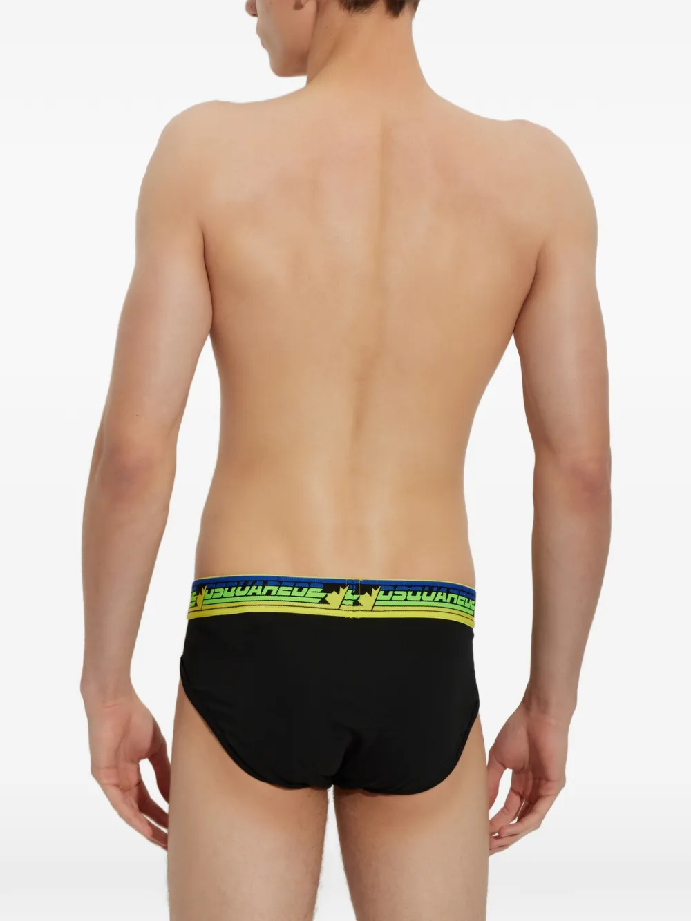 DSQUARED2 logo-waistband briefs Zwart