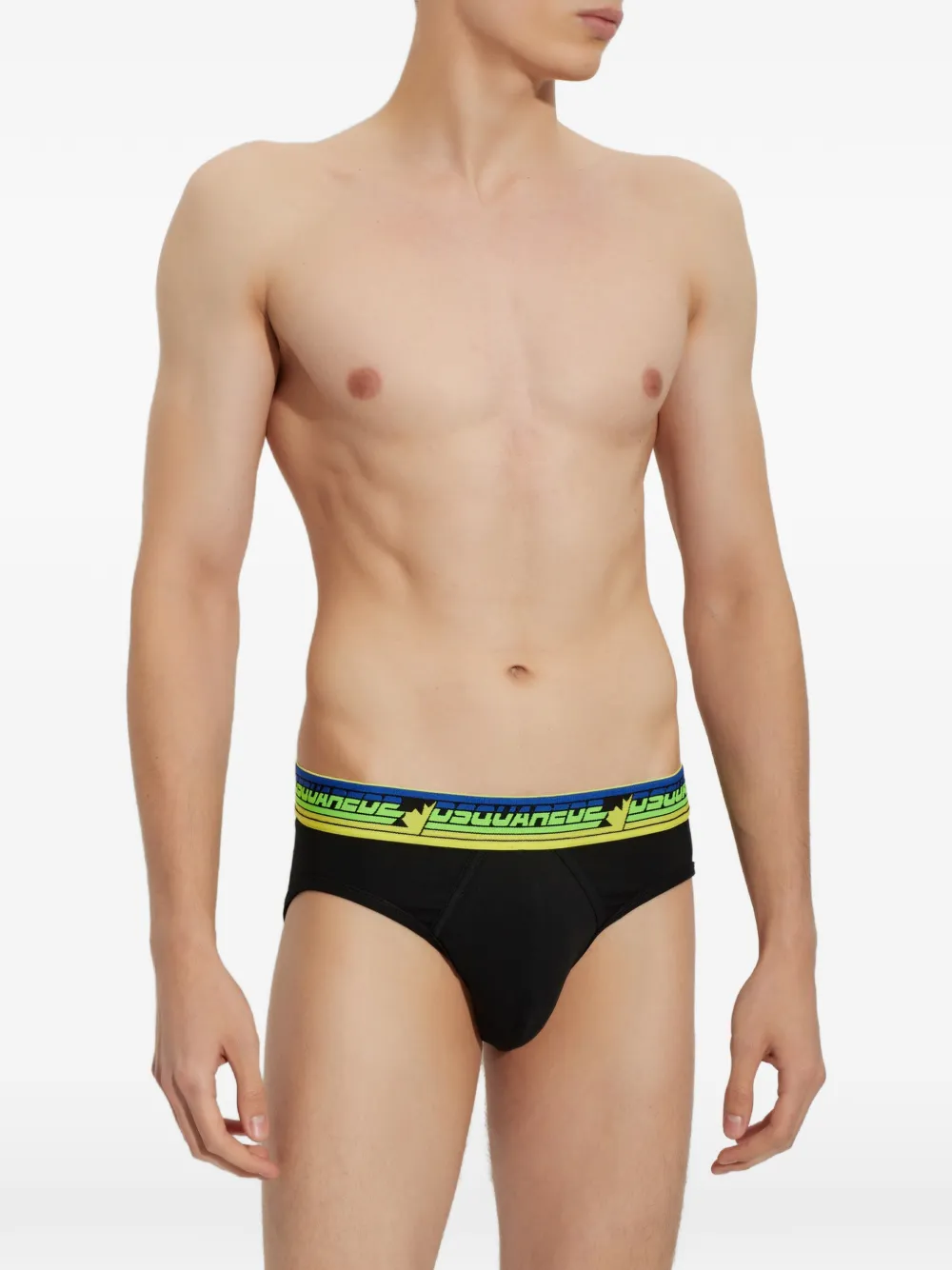 DSQUARED2 logo-waistband briefs Zwart