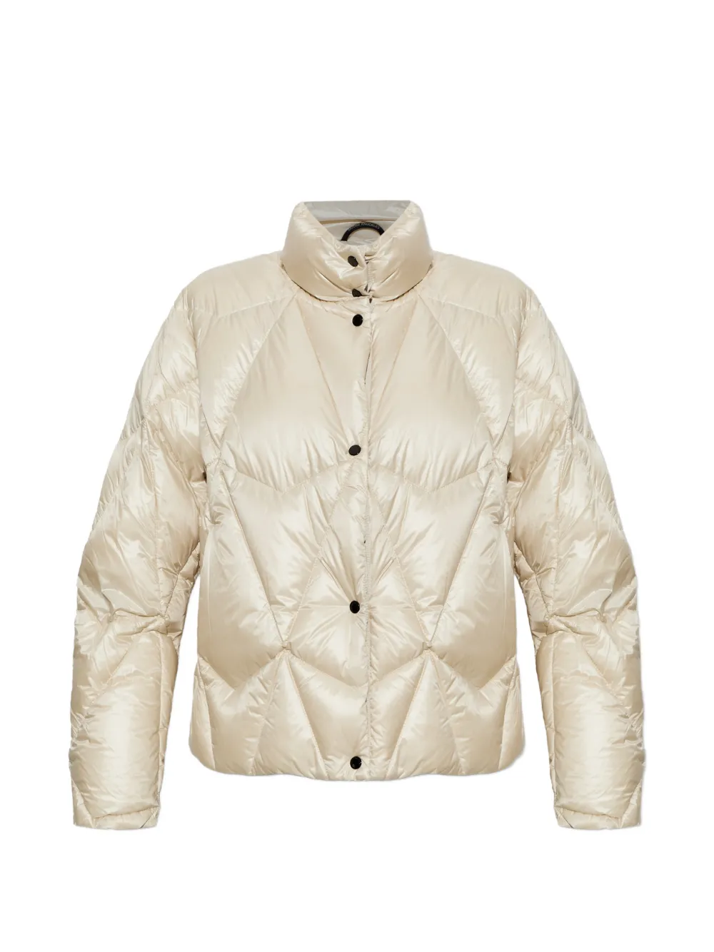 Moose Knuckles quilted logo-patch puffer jacket - Neutrals