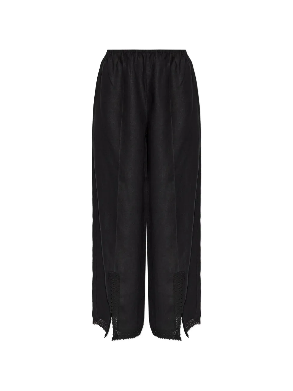 Posse Alfie lace-trim trousers - Noir Posse Alfie lace-trim trousers - Noir