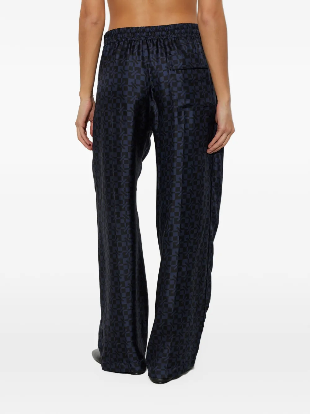 Kenzo gram silk trousers Blauw