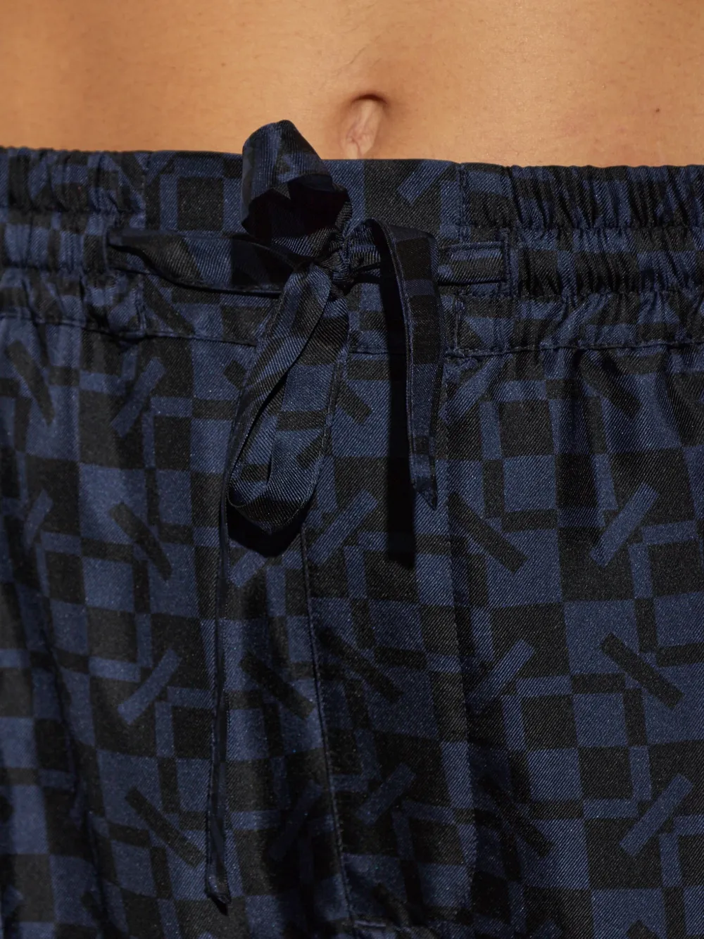 Kenzo gram silk trousers Blauw