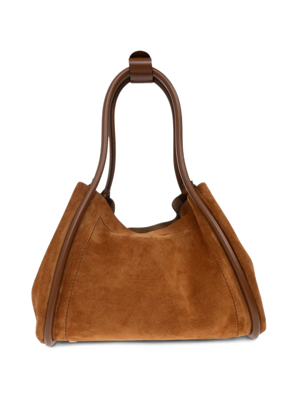 Max Mara Horizontal suede Marine bag amber brown Bruin